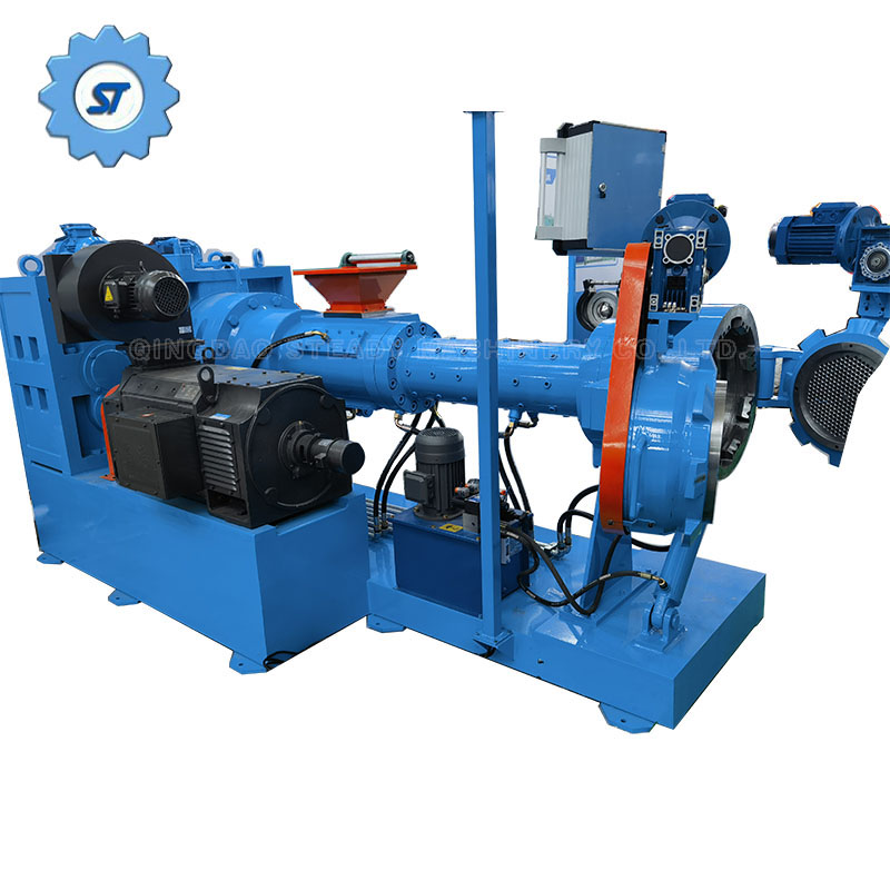 Pin Barrel Cold Feed Rubber Strainer Filter Extruder Machine